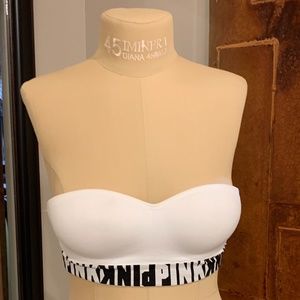 Strapless supported bra